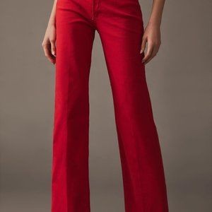 MOTHER The Rambler Ankle Wash Ribbon Red